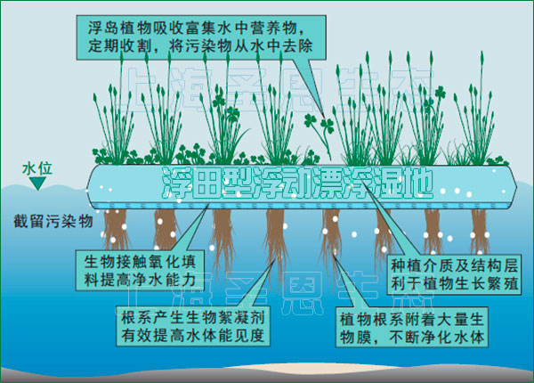 高分子纤维浮动湿地